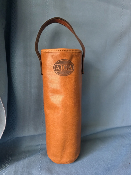 Handbags - William & James Leather Co Tan Leather Wine Bottle Carrier